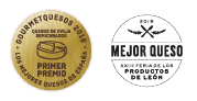 Gourmet Quesos 2016 - Primer premio en la categoría quesos de oveja semicurado / Mejor Queso XXIII Feria Productos de León.